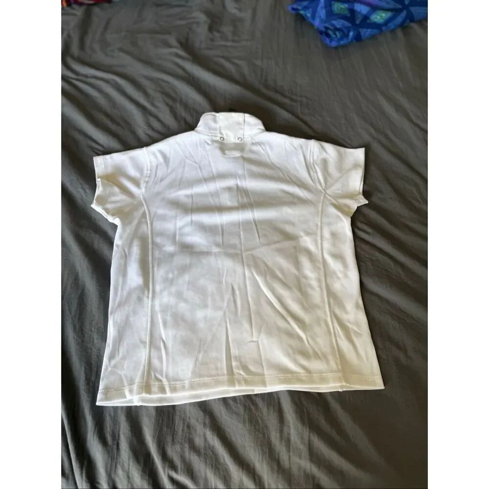 AEROCOOL SHORT SLEEVE SHIRT equestrian riding top SZ L - Picture 7 of 11